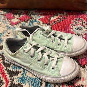 Kids All Star Converse Sneaker In Mint Green Size 1M